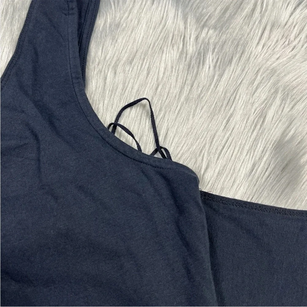 Free People Big Bow Black Tank Top Size Large